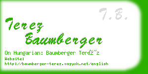 terez baumberger business card